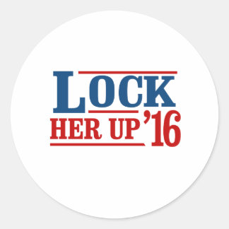 Anyone But Hillary - Lock Her Up 2016 - - Anti-Hil Classic Round Sticker