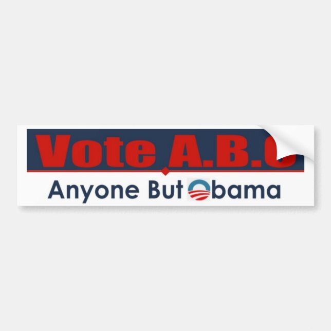 Anyone But Obama Bumper Sticker (Front)