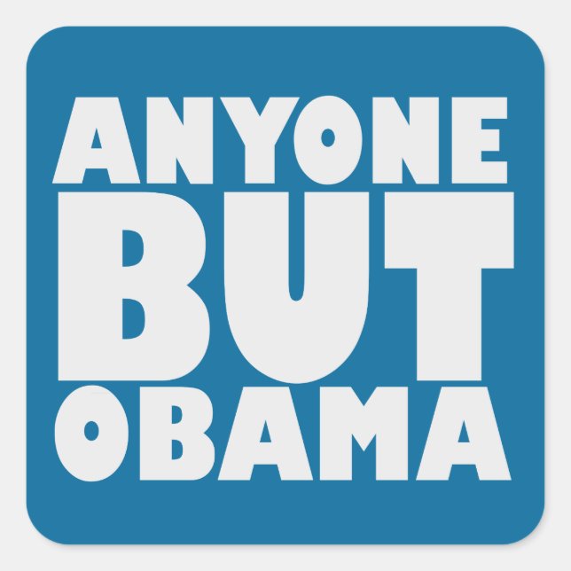 Anyone But Obama Sticker (Front)
