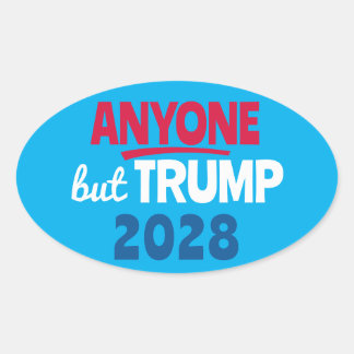 Anyone But Trump 2028 Oval Sticker