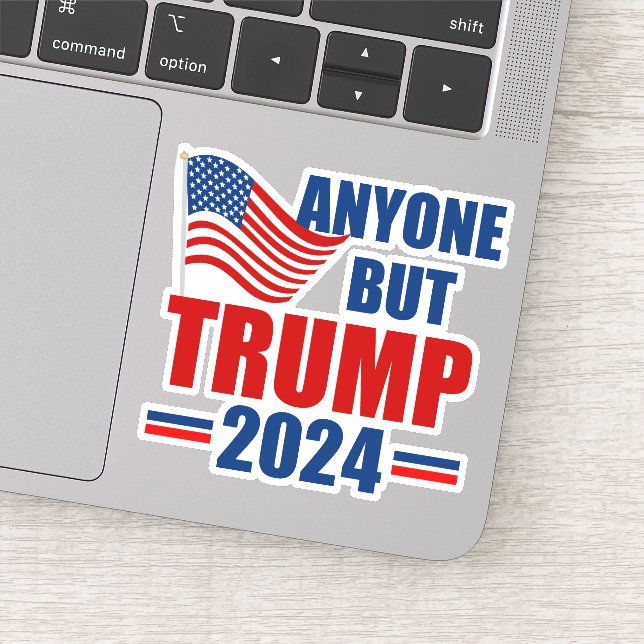 Anyone But Trump Funny 2024 Election Laptop (Detail)