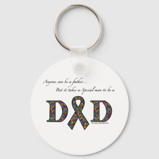 Anyone can be a father...autism key ring