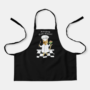 Anyone Can Cook! Kids' Black Kitty Apron