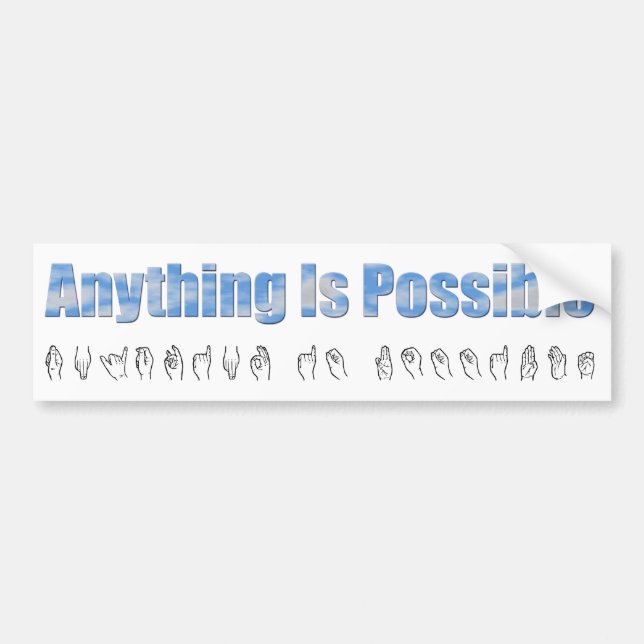 Anything Bumper Sticker (Front)