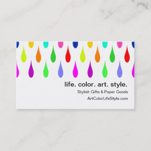 Anything But Grey Droplets Business Card