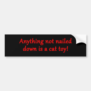 Anything Cat Toy Bumper Sticker