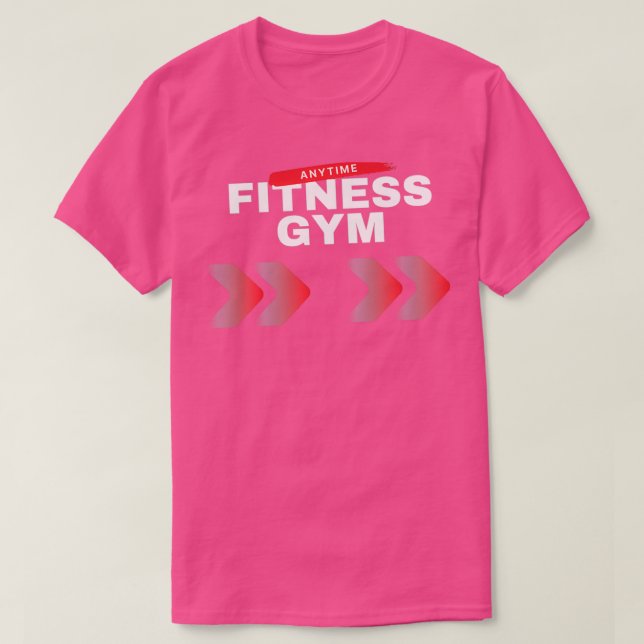 Anytime Fitness Text T  T-Shirt (Design Front)