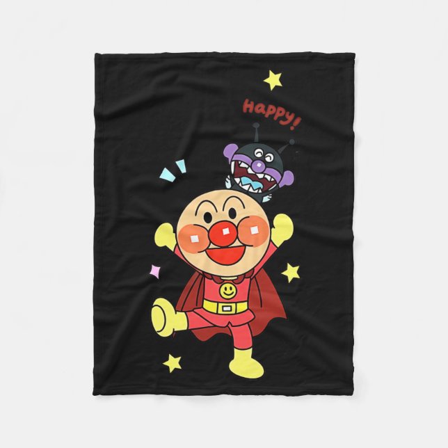Anyway Anpanman New  Fleece Blanket (Front)