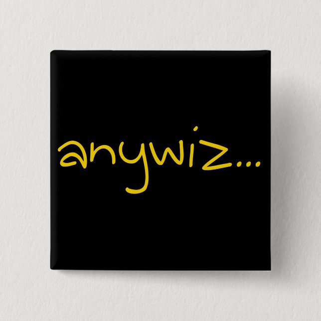 anywiz 15 cm square badge (Front)