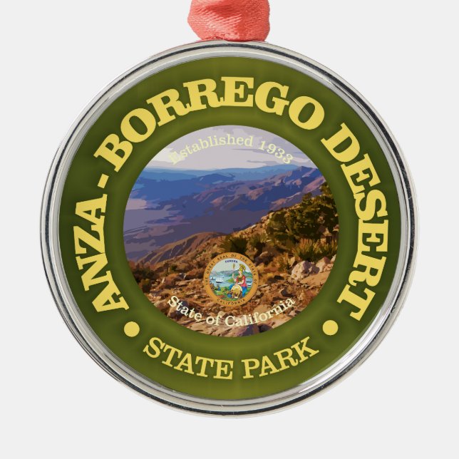 Anza-Borrego Desert SP Metal Tree Decoration (Front)