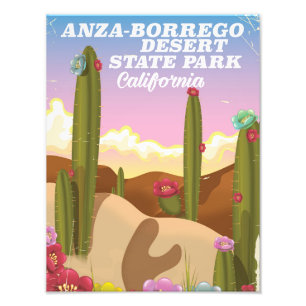 Anza-Borrego Desert State Park travel poster
