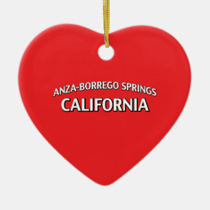 Anza-Borrego Springs California Ceramic Tree Decoration