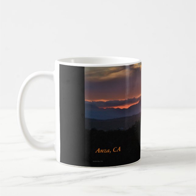 Anza, CA Sunset Coffee Mug (Left)