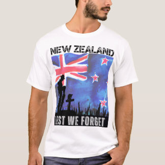 ANZAC, New Zealand, Lest We Forget T-Shirt