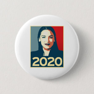 AOC 2020 Propaganda 6 Cm Round Badge