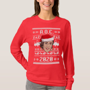 AOC 2020 Ugly Christmas T-Shirt