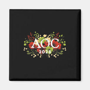 Aoc 2028 Floral For Women Men Magnet