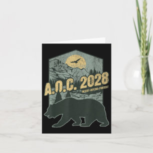 Aoc 2028 For President Resist Bear Alexandria Ocas Card