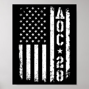 Aoc 2028 Us Flag Poster