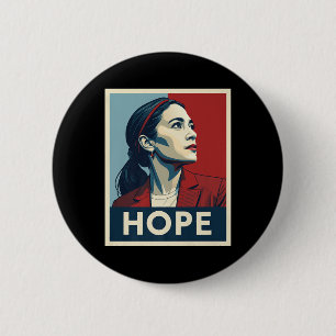 Aoc Alexandria Ocasio Cortez 2028 For President -  6 Cm Round Badge