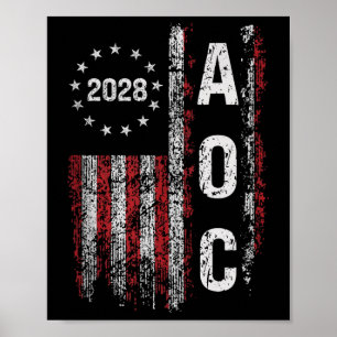 Aoc Alexandria Ocasio Cortez 2028 For President El Poster