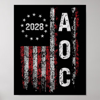 Aoc Alexandria Ocasio Cortez 2028 For President El Poster