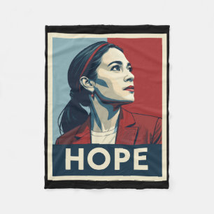 Aoc Alexandria Ocasio Cortez 2028 For President - Fleece Blanket