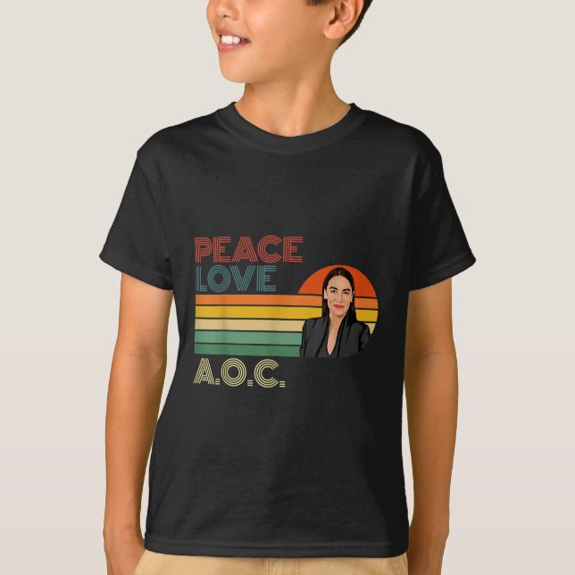 Aoc Alexandria Ocasio-cortez First Female Presiden T-Shirt (Front)