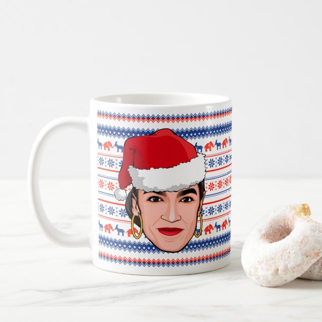 AOC Christmas Coffee Mug (With Donut)