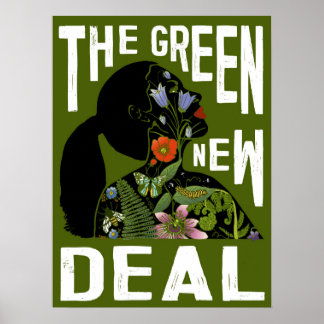 AOC - Green New Deal Poster