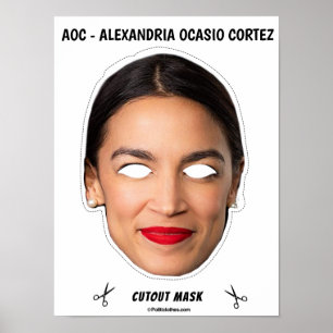 AOC Halloween Mask Poster