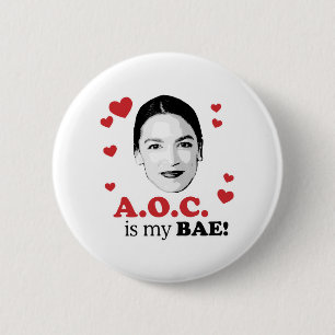 AOC is my BAE 6 Cm Round Badge