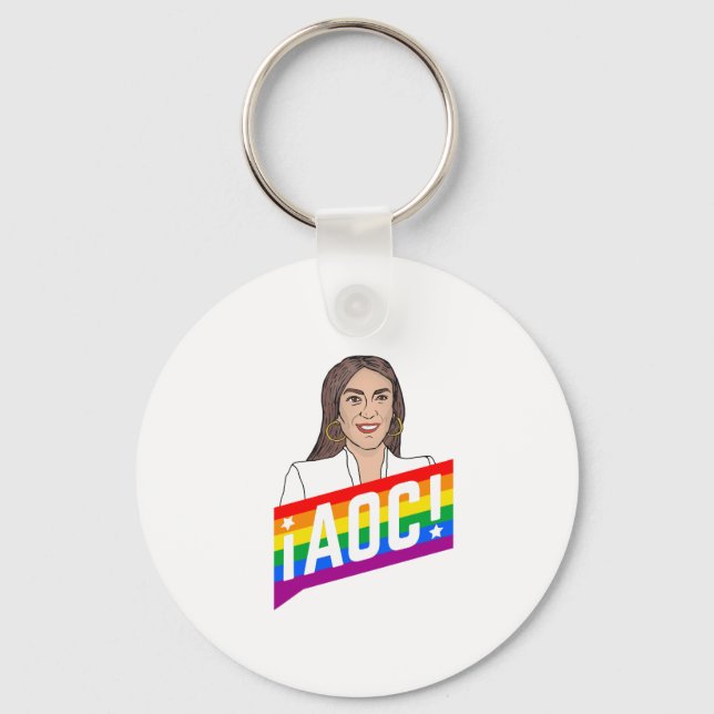 AOC LGBT PRIDE KEY RING (Front)
