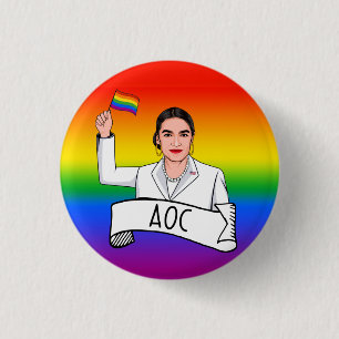 AOC Pride 3 Cm Round Badge