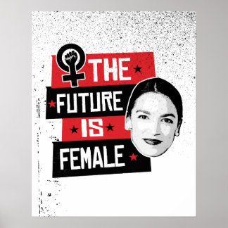 AOC The Future is Female Poster
