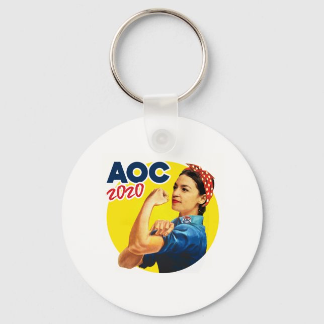 AOC the Riveter 2020 Key Ring (Front)