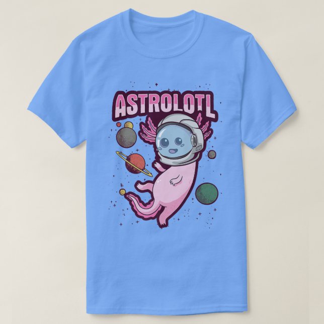 Aolotl Design for a Astronaut Fan  T-Shirt (Design Front)