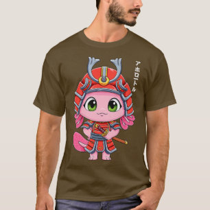 Aolotl Samurai Ronin Japanese Walking Fish Anime O T-Shirt
