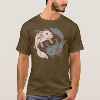 Aolotl Yin Yang Aolotls Amphibian Lover Cute  T-Shirt