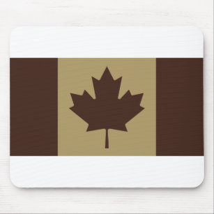 (AOP) CAN Flag Brown/Tan - Mouse Pad