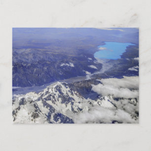 Aoraki Mount Cook  and Lake Pukaki, New Zealand Postcard