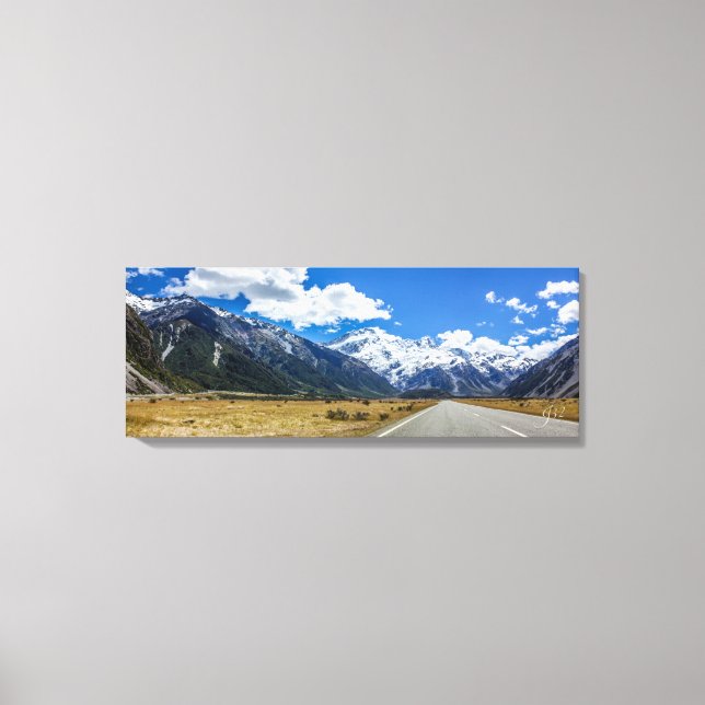 Aoraki Mount Cook National Park New Zealand Canvas Print (Front)