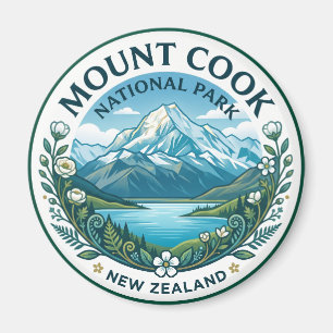 Aoraki / Mount Cook National Park New Zealand Magnet