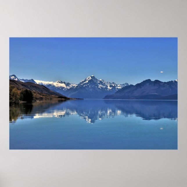 Aoraki on Lake Pukaki Poster (Front)