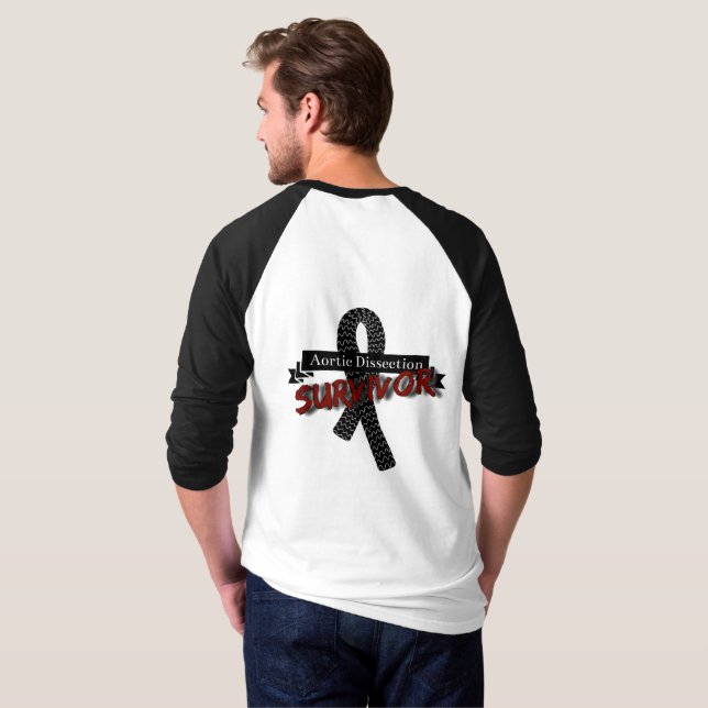 Aortic Dissection Survivor T-Shirt (Back Full)