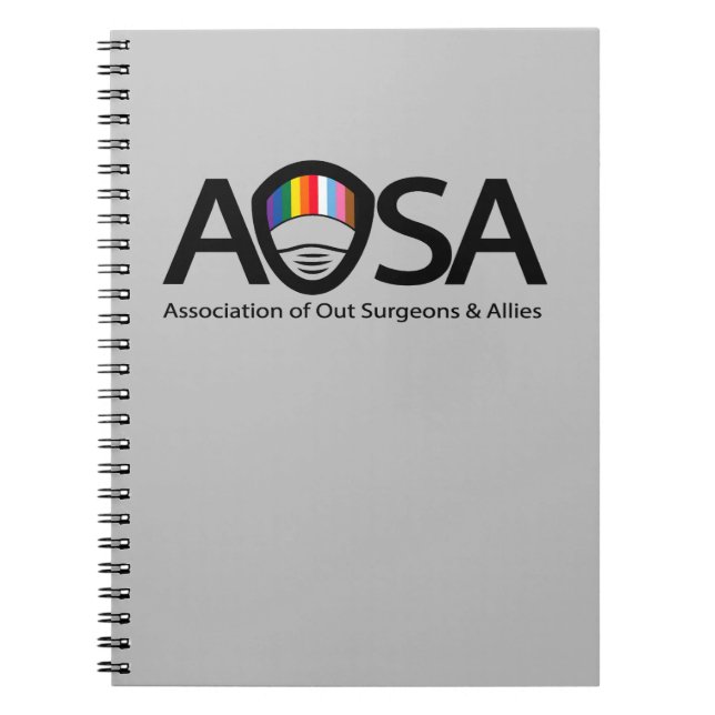 AOSA Spiral Photo Notebook (grey) (Front)