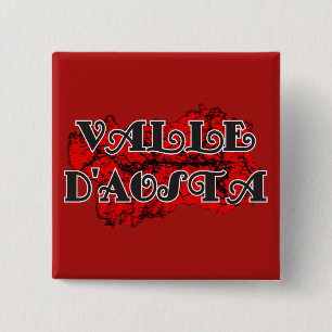 Aosta Valley 15 Cm Square Badge