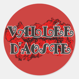 Aosta Valley Classic Round Sticker