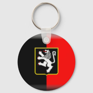 Aosta Valley Flag Key Ring