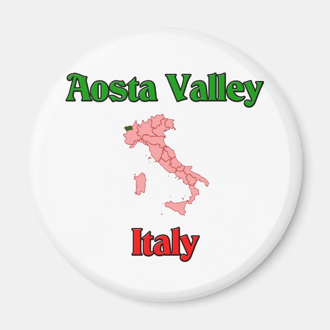 Aosta Valley Italy Magnet (Front)